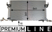 AC 182 000P Kondenzátor klimatizácie PREMIUM LINE MAHLE