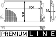 AC 239 000P Kondenzátor klimatizácie PREMIUM LINE MAHLE