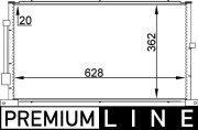 AC 258 000P Kondenzátor klimatizácie PREMIUM LINE MAHLE
