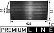 AC 266 000P Kondenzátor klimatizácie PREMIUM LINE MAHLE