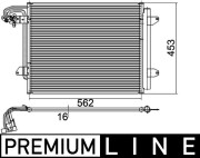 AC 325 000P Kondenzátor klimatizácie PREMIUM LINE MAHLE