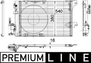 AC 339 000P Kondenzátor klimatizácie PREMIUM LINE MAHLE