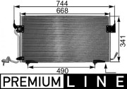 AC 341 000P Kondenzátor klimatizácie PREMIUM LINE MAHLE