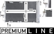 AC 378 000P Kondenzátor klimatizácie PREMIUM LINE MAHLE