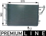 AC 442 000P Kondenzátor klimatizácie PREMIUM LINE MAHLE