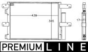 AC 549 000P Kondenzátor klimatizácie PREMIUM LINE MAHLE