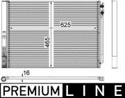AC 567 000P Kondenzátor klimatizácie PREMIUM LINE MAHLE