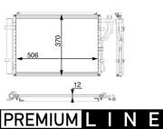 AC 58 000P Kondenzátor klimatizácie PREMIUM LINE MAHLE