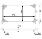 AC 597 000S Kondenzátor klimatizácie Installation guide MAHLE