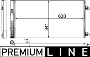 AC 751 000P Kondenzátor klimatizácie PREMIUM LINE MAHLE