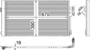 AC 761 000S Kondenzátor klimatizácie Installation guide MAHLE
