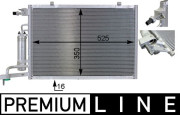 AC 7 000P Kondenzátor klimatizácie PREMIUM LINE MAHLE