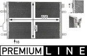 AC 807 000P Kondenzátor klimatizácie PREMIUM LINE MAHLE