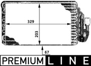 AE 30 000P Výparník klimatizácie PREMIUM LINE MAHLE