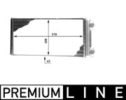 AH 127 000P Výmenník tepla vnútorného kúrenia PREMIUM LINE MAHLE