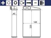 AH 17 000S Výmenník tepla vnútorného kúrenia Installation guide MAHLE