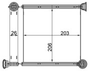 AH 256 000S Výmenník tepla vnútorného kúrenia Installation guide MAHLE