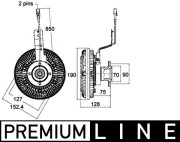CFC 134 000P Spojka ventilátora chladenia PREMIUM LINE MAHLE