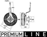 CFC 135 000P Spojka ventilátora chladenia PREMIUM LINE MAHLE