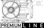 CFF 402 000P Ventilátor chladenia motora PREMIUM LINE MAHLE