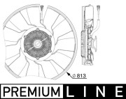 CFF 516 000P Ventilátor chladenia motora PREMIUM LINE MAHLE