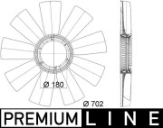 CFW 48 000P Koleso ventilátora chladenia motora PREMIUM LINE MAHLE