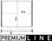 CIR 17 000P Nízkoteplotný chladič, chladič turbodúchadla PREMIUM LINE MAHLE