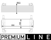 CLC 15 000P Chladič oleja automatickej prevodovky PREMIUM LINE MAHLE