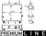 CLC 28 000P Chladič motorového oleja PREMIUM LINE MAHLE
