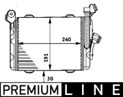CLC 33 000P Chladič motorového oleja PREMIUM LINE MAHLE