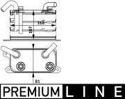 CLC 62 000P Chladič motorového oleja PREMIUM LINE MAHLE