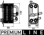 CLC 66 000P Chladič motorového oleja PREMIUM LINE MAHLE
