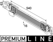 CLC 69 000P Chladič motorového oleja PREMIUM LINE MAHLE