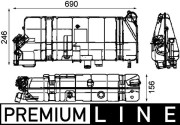 CRT 42 000P Vyrovnávacia nádobka chladiacej kvapaliny PREMIUM LINE MAHLE