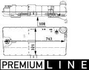 CRT 47 000P Vyrovnávacia nádobka chladiacej kvapaliny PREMIUM LINE MAHLE