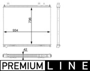 CR 104 000P Nízkoteplotný chladič, chladič turbodúchadla PREMIUM LINE MAHLE