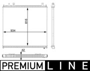 CR 105 000P Nízkoteplotný chladič, chladič turbodúchadla PREMIUM LINE MAHLE