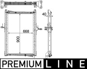 CR 1160 000P Chladič motora PREMIUM LINE MAHLE