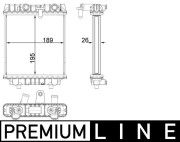 CR 1966 000P Chladič motora PREMIUM LINE MAHLE