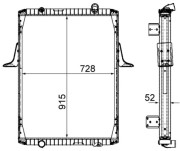 CR 2090 000P Chladič motora PREMIUM LINE MAHLE