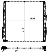 CR 2093 000P Chladič motora MAHLE