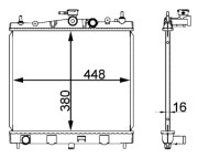 CR 2164 000S Chladič motora Installation guide MAHLE