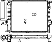 CR 244 001S Chladič motora Installation guide MAHLE