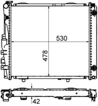 CR 290 000S Chladič motora Installation guide MAHLE