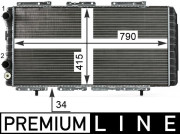 CR 33 000P Chladič motora PREMIUM LINE MAHLE