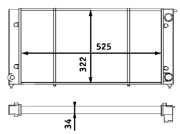 CR 340 001S Chladič motora Installation guide MAHLE