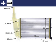 CR 351 000S Chladič motora Installation guide MAHLE