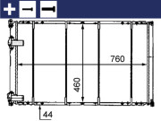 CR 526 000S Chladič motora Installation guide MAHLE