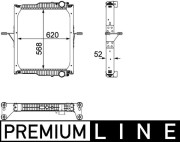 CR 821 000P Chladič motora PREMIUM LINE MAHLE