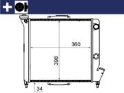 CR 832 000S Chladič motora Installation guide MAHLE